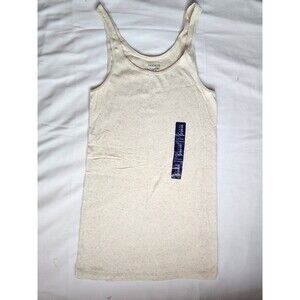 Gap Women's XS Stretch Ribbed Tank Top Stretch Extensible Beige